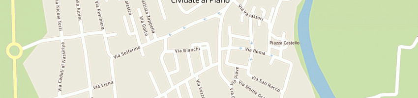 Mappa della impresa manuel gioielli snc di pezzotta emanuele e albini giorgio a CIVIDATE AL PIANO