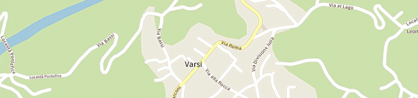 Mappa della impresa bar centrale a VARSI