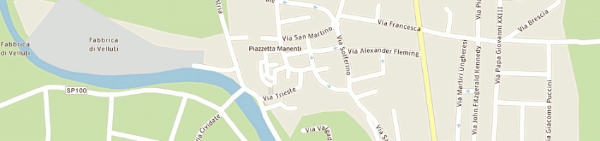 Mappa della impresa pizzeria da nini di gozzini p e c snc a PONTOGLIO