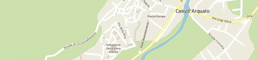 Mappa della impresa ristorante bar stradivarius del perind onetti giancarlo e c - sas a CASTELL ARQUATO