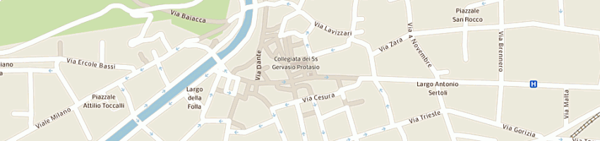 Mappa della impresa pasta e pizza di azio mozzi e egidio ortelli snc a SONDRIO