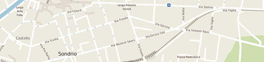 Mappa della impresa parolini commerciale di parolini graziano e c snc a SONDRIO