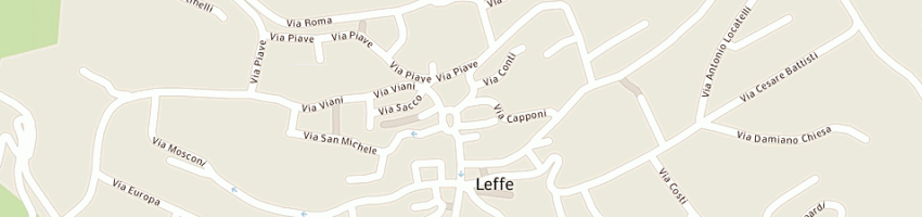 Mappa della impresa credito bergamasco a LEFFE