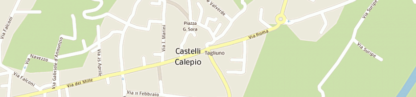 Mappa della impresa assicurazioni riunione adriatica sicurta' corti a-modina m e c sas a CASTELLI CALEPIO