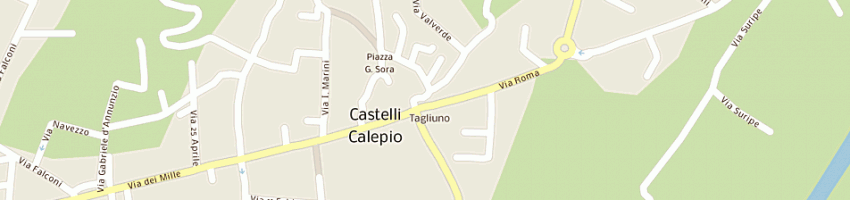 Mappa della impresa rossi gianpietro e c snc a CASTELLI CALEPIO