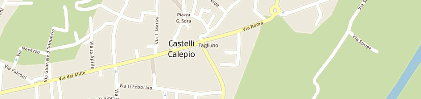 Mappa della impresa aiello alessandro a CASTELLI CALEPIO