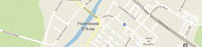 Mappa della impresa autolavaggio del ponte a FIORENZUOLA D ARDA
