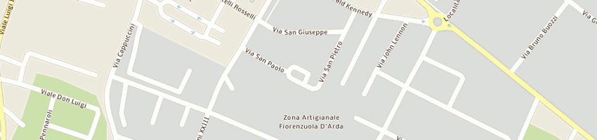 Mappa della impresa costa daniele a FIORENZUOLA D ARDA