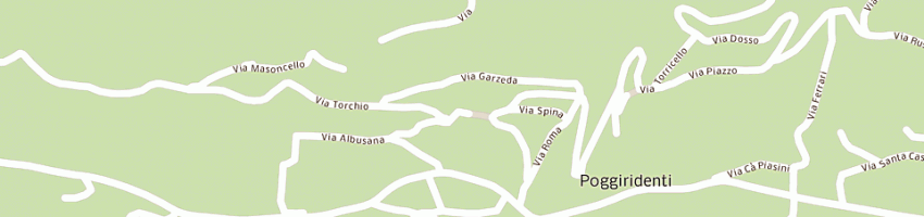 Mappa della impresa piasini sergio a POGGIRIDENTI