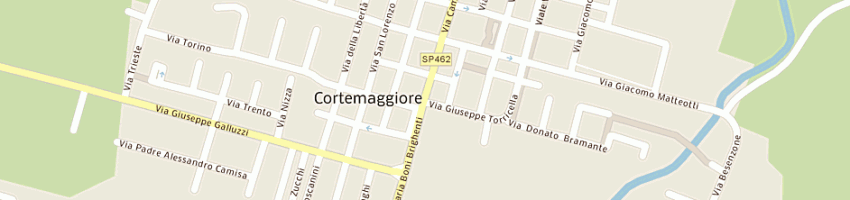 Mappa della impresa forneria trecordi e bergomi snc a CORTEMAGGIORE