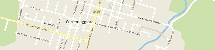 Mappa della impresa ristorante pizzeria il cenacolo a CORTEMAGGIORE
