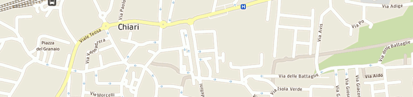 Mappa della impresa karisma parrucchieri di cassanese gemma francesca a CHIARI