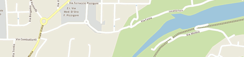 Mappa della impresa cressi giovanni a VILLONGO