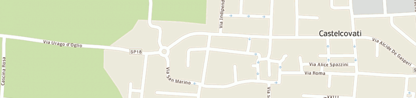 Mappa della impresa gritti eugenio a CASTELCOVATI