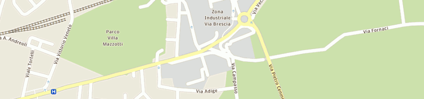 Mappa della impresa prg di baresi graziella e c sas a CHIARI