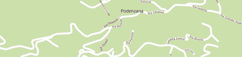 Mappa della impresa cooperativa italiana di ristorazione a PODENZANA