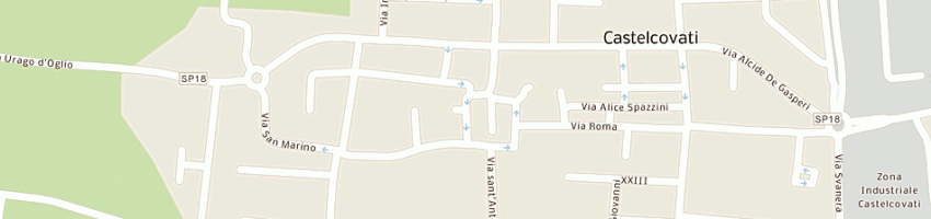 Mappa della impresa delera angelo a CASTELCOVATI
