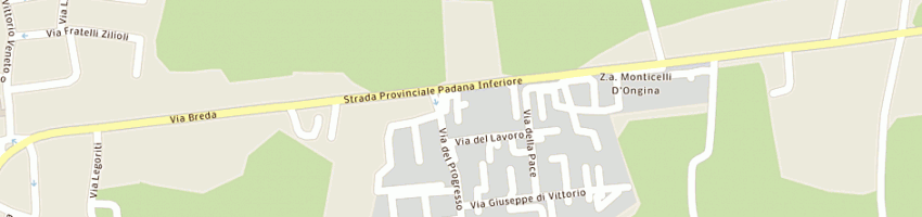 Mappa della impresa carrozzeria breda a MONTICELLI D ONGINA