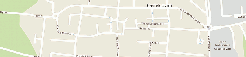 Mappa della impresa menni giuseppe a CASTELCOVATI