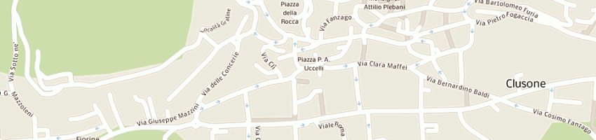 Mappa della impresa ristorante albergo antica locanda a CLUSONE