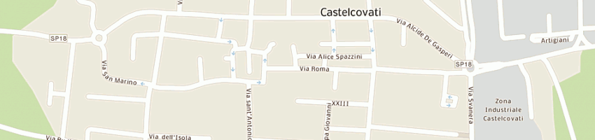 Mappa della impresa salvoni snc di bertuzzi c timbri-legatoria a CASTELCOVATI