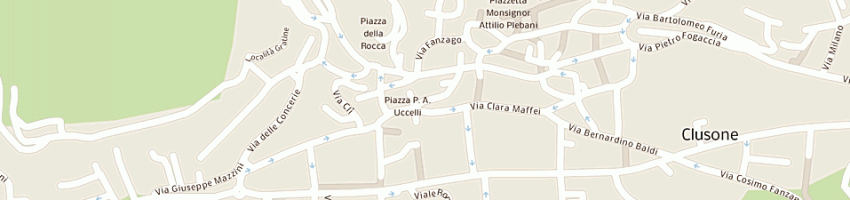 Mappa della impresa valenti multistore srl a CLUSONE
