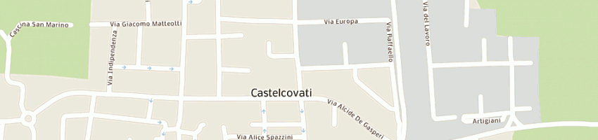 Mappa della impresa chizzoni alessandro a CASTELCOVATI