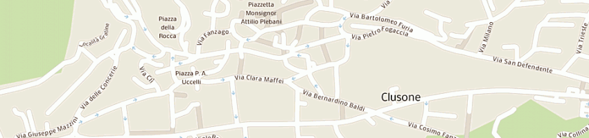 Mappa della impresa taglie piu' e non solo snc di giudici giuliana e c a CLUSONE