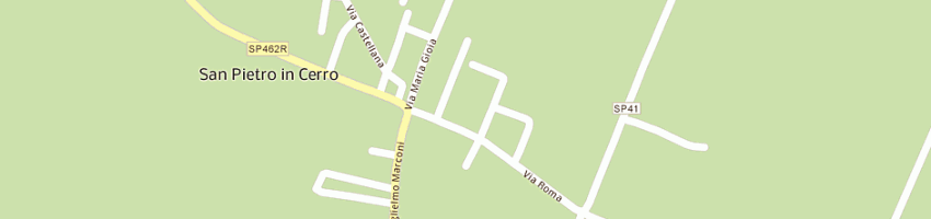 Mappa della impresa bassanetti guido a SAN PIETRO IN CERRO