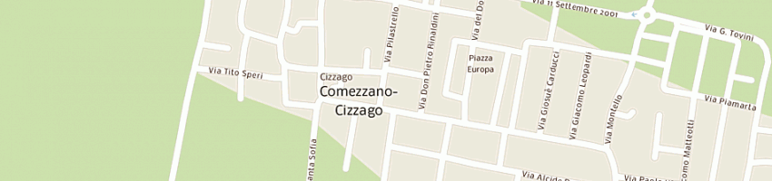 Mappa della impresa galli mauro roberto a COMEZZANO CIZZAGO