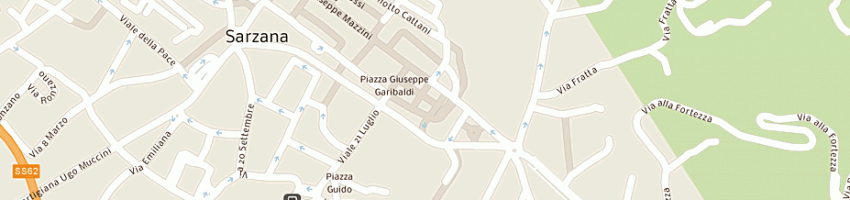 Mappa della impresa antica osteria tre archi a SARZANA