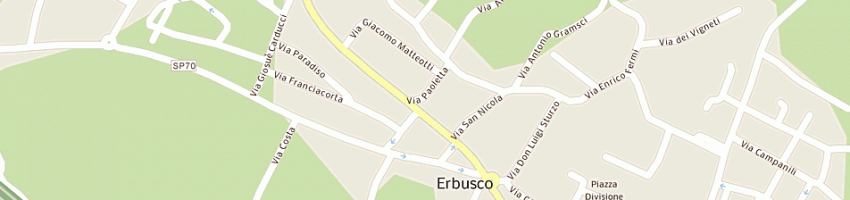 Mappa della impresa bosio alberto a ERBUSCO