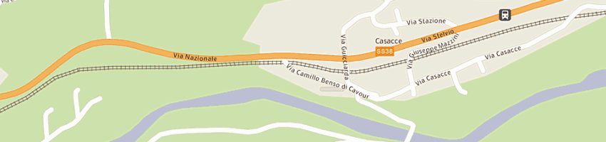 Mappa della impresa tavelli tiziana a PONTE IN VALTELLINA