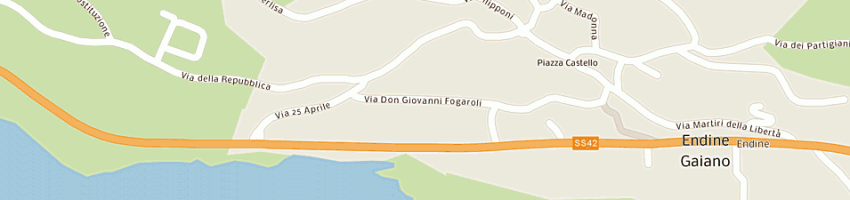 Mappa della impresa la nostra famiglia a ENDINE GAIANO