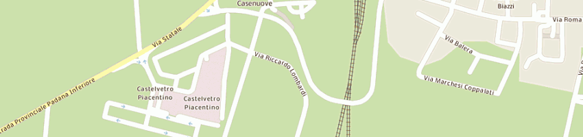 Mappa della impresa nuova corona snc di bazzani claudio delfini angelo pinoni claudio e c a CASTELVETRO PIACENTINO