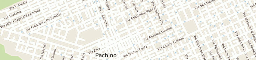 Mappa della impresa monaco corrado a PACHINO