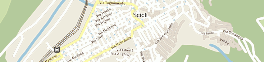Mappa della impresa implatini giuseppe a SCICLI
