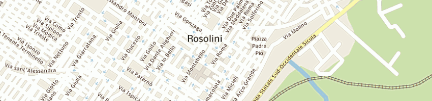 Mappa della impresa municipio a ROSOLINI