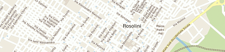 Mappa della impresa scuole pubbliche a ROSOLINI