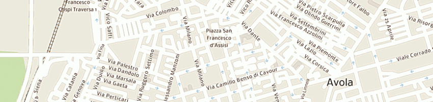 Mappa della impresa provincia di sicilia dei frati minori conventuali a AVOLA