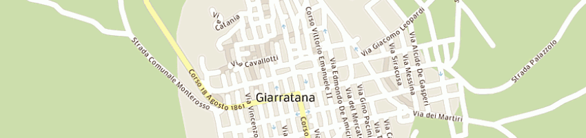 Mappa della impresa municipio a GIARRATANA