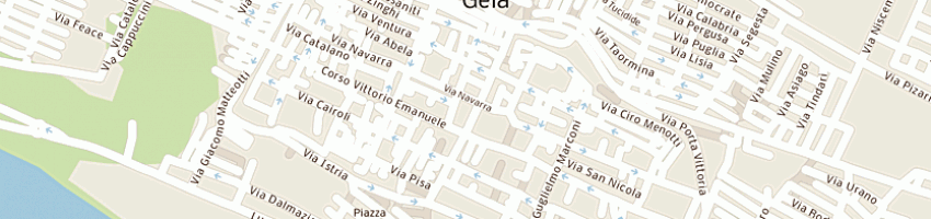Mappa della impresa farmacia clementi del dott santisi giuseppe a GELA
