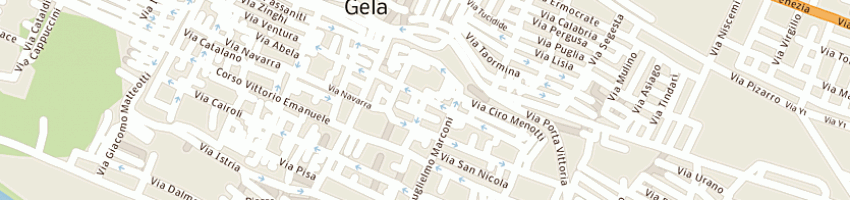 Mappa della impresa municipio a GELA