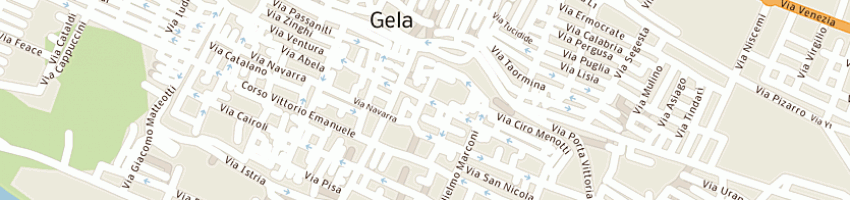 Mappa della impresa catalano emanuele a GELA