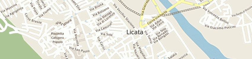 Mappa della impresa comune di licata a LICATA