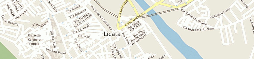 Mappa della impresa alabiso giuseppe sergio a LICATA
