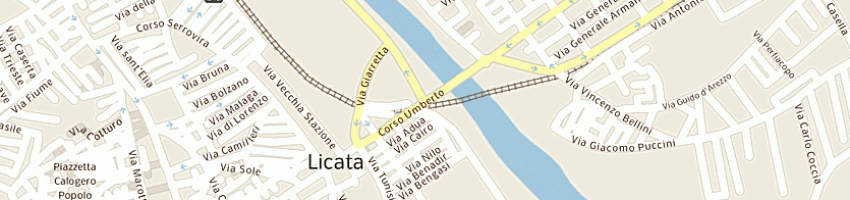 Mappa della impresa banco di sicilia a LICATA