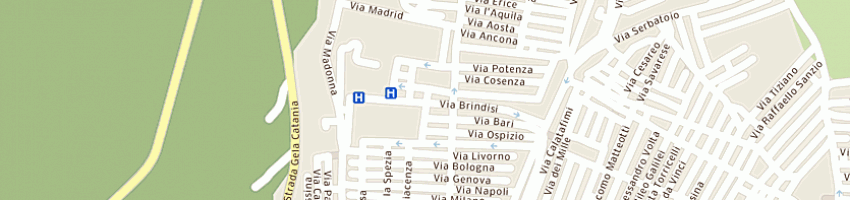 Mappa della impresa carabinieri a NISCEMI