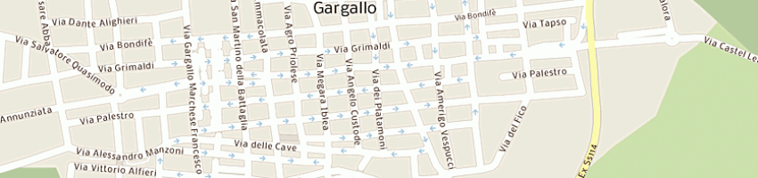 Mappa della impresa pincio sebastiano a PRIOLO GARGALLO