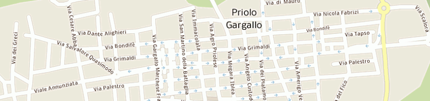 Mappa della impresa garofalo giuseppe a PRIOLO GARGALLO